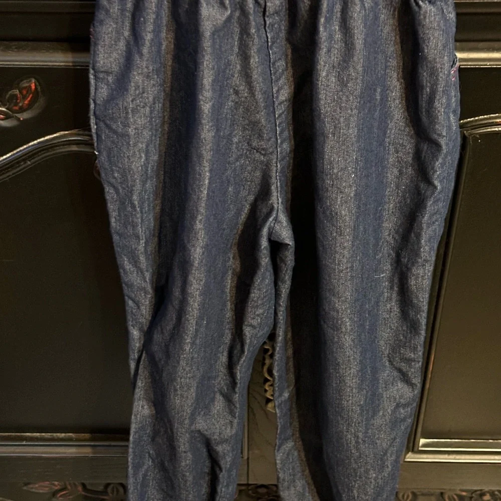 Hello Kitty Girls Denim Jumpsuit with spaghetti straps young girls size 6 - Picture 9 of 12